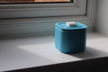 Small Versatile Storage Container Light Blue and White