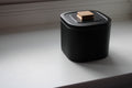 Small Versatile Storage Container Black and Gold