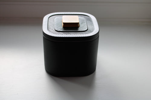 Small Versatile Storage Container Black and Gold