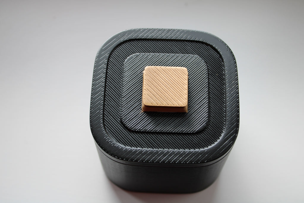 Small Versatile Storage Container Black and Gold